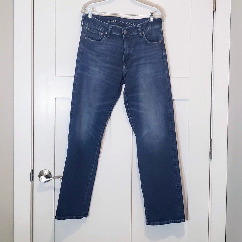 American Eagle Outfitters Airflex Original Boot Cut Men's Size 34 X 30 Darkwash